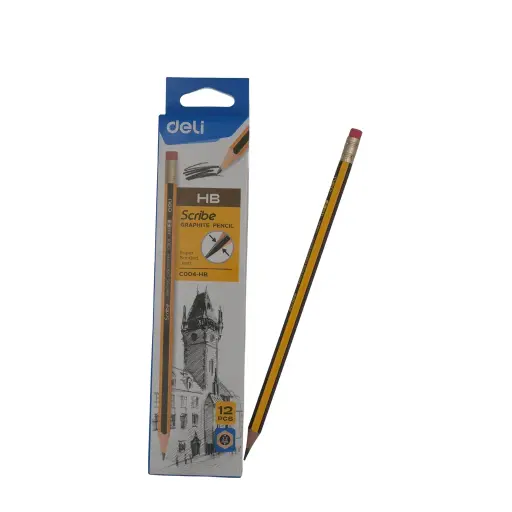 DELI SCRIBE GRAPHITE PENCIL 1PKT