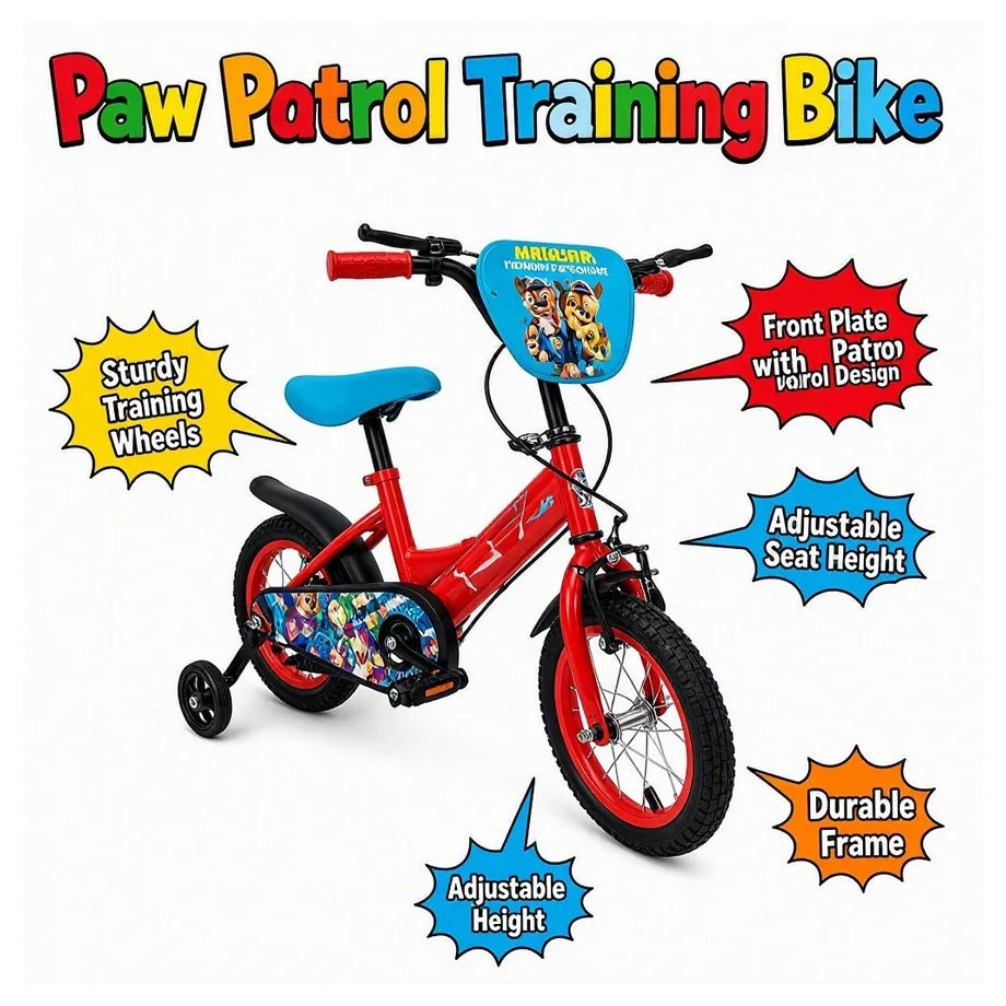 RYD 12 INCH EVA BIKE W/DIY PAW PATROL DECO SET