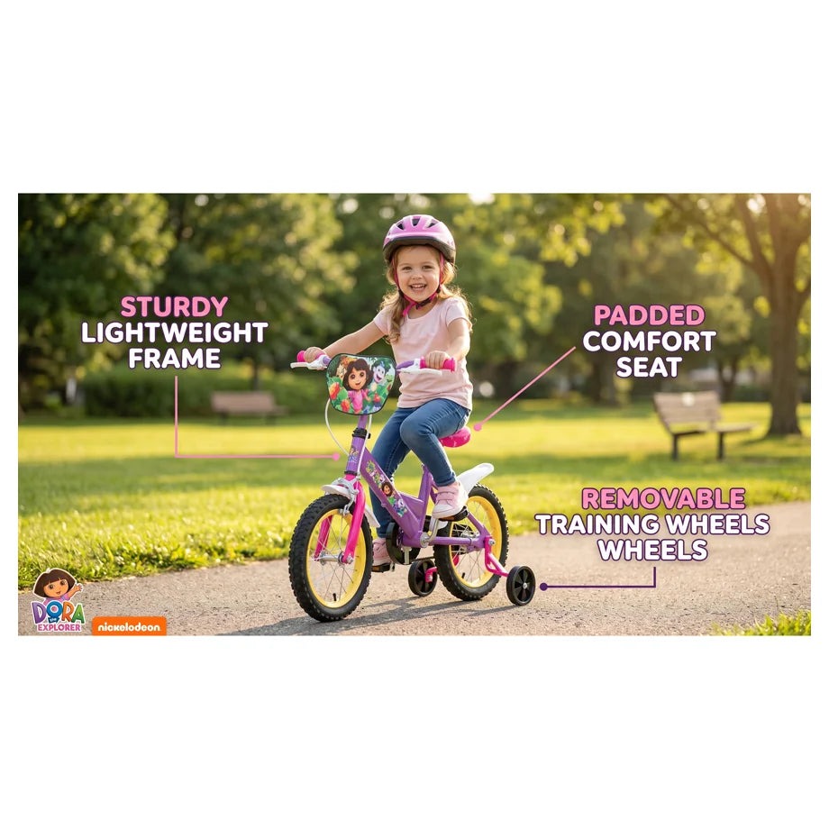 RYD 12 INCH BIKE W/DIY DORA-THE-EXPLORER DECO SET