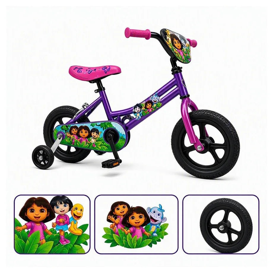RYD 16 INCH BIKE W/DIY DORA-THE-EXPLORER DECO SET