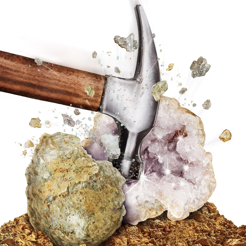 NG BREAK OPEN 2 GEODES - NATIONAL GEOGRAPHIC