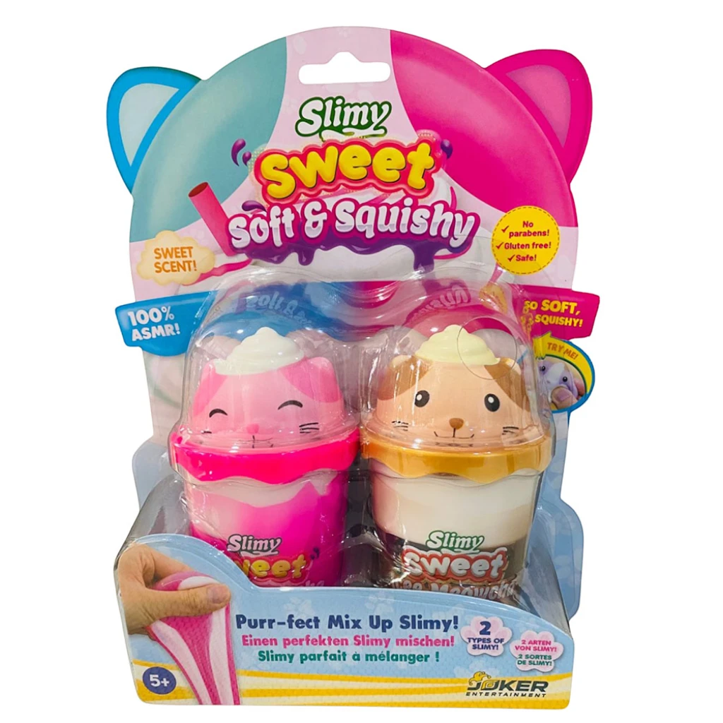 SLIMY SOFT AND SQUISHY TWIN pack in BLISTERCARD