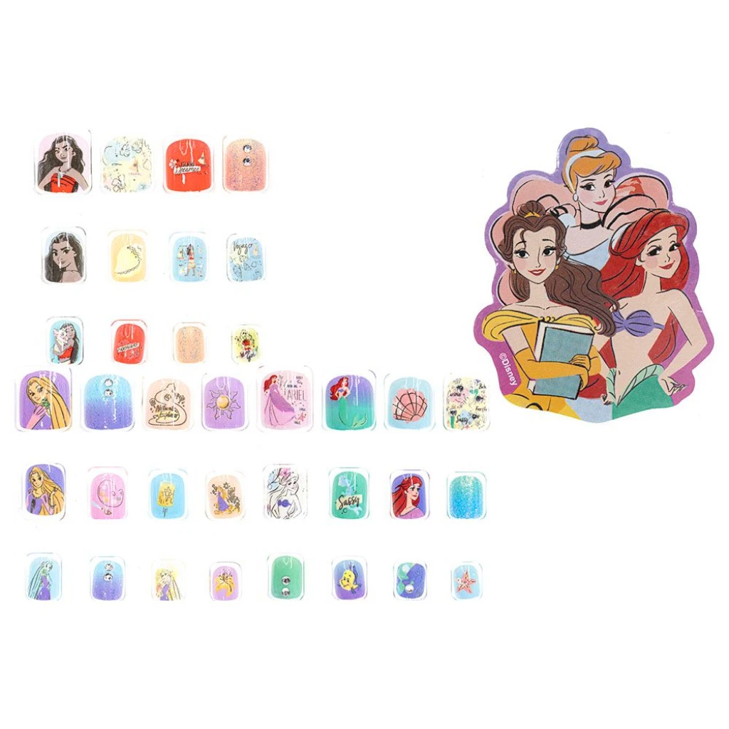 36 PK PRESS ON NAILS WITH NAIL POLISH SET