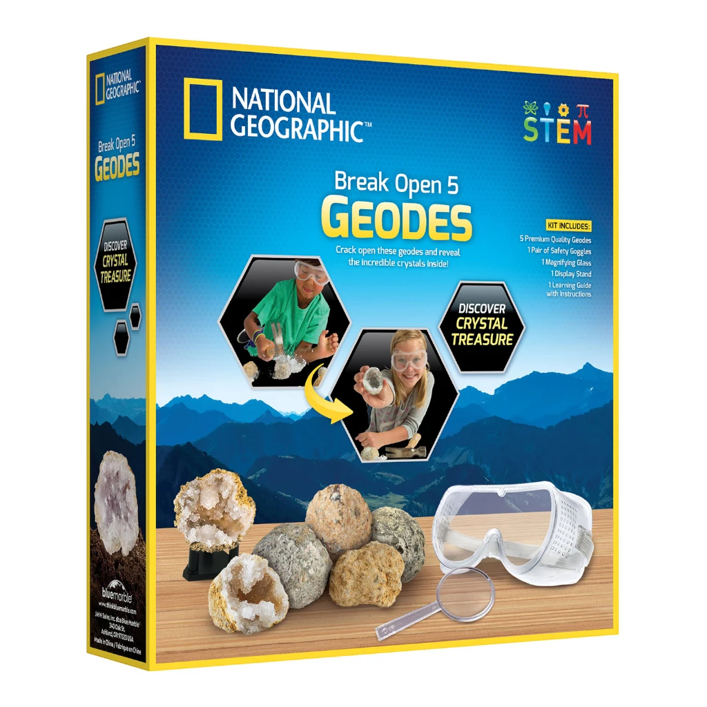 NG BREAK OPEN 5 GEODES KIT - NATIONAL GEOGRAPHIC