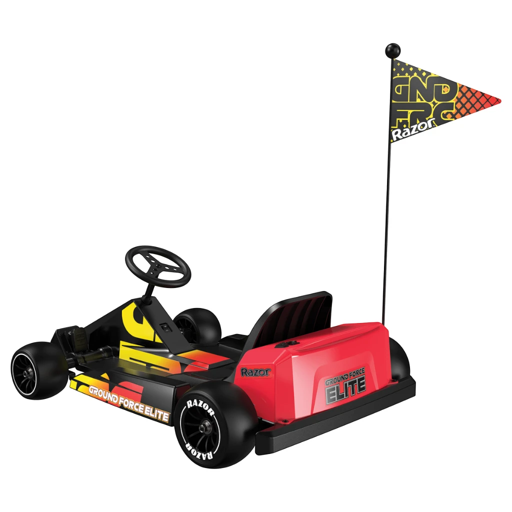 RAZOR GROUND FORCE ELITE ELECTRIC GO-KART — BLACK/RED (22.5 KM/H)