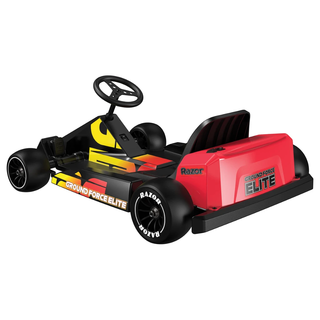 RAZOR GROUND FORCE ELITE ELECTRIC GO-KART — BLACK/RED (22.5 KM/H)