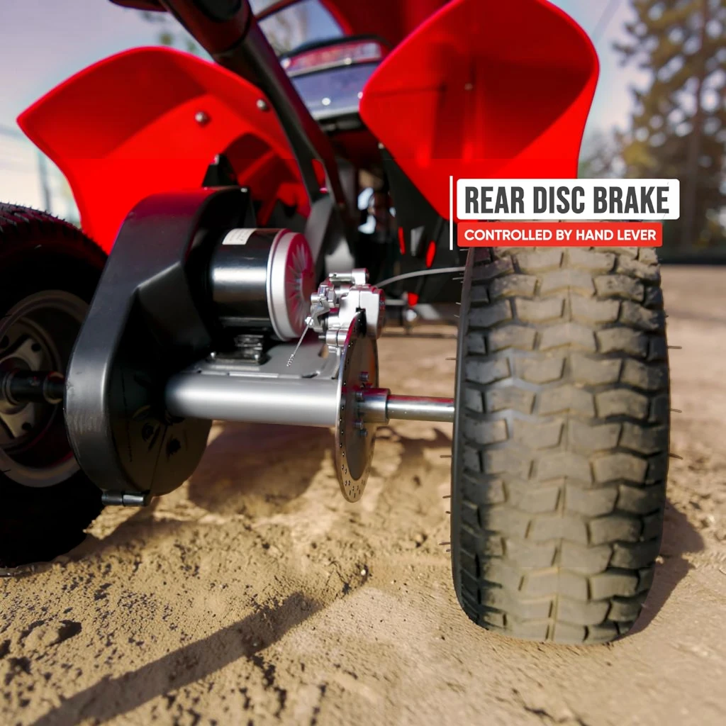 RAZOR DIRT QUAD ELECTRIC ATV — RED (13 KM/H, AGES 8+)