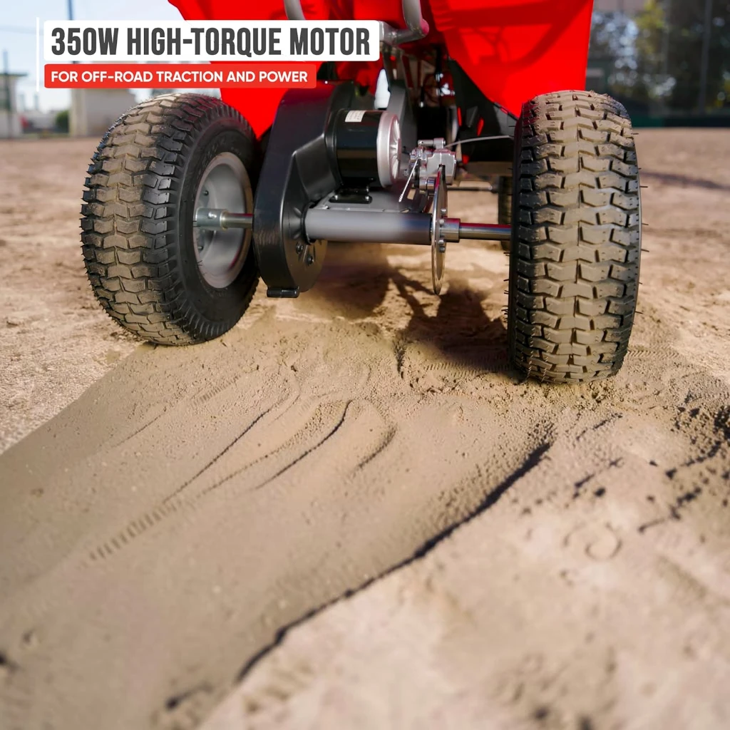 RAZOR DIRT QUAD ELECTRIC ATV — RED (13 KM/H, AGES 8+)