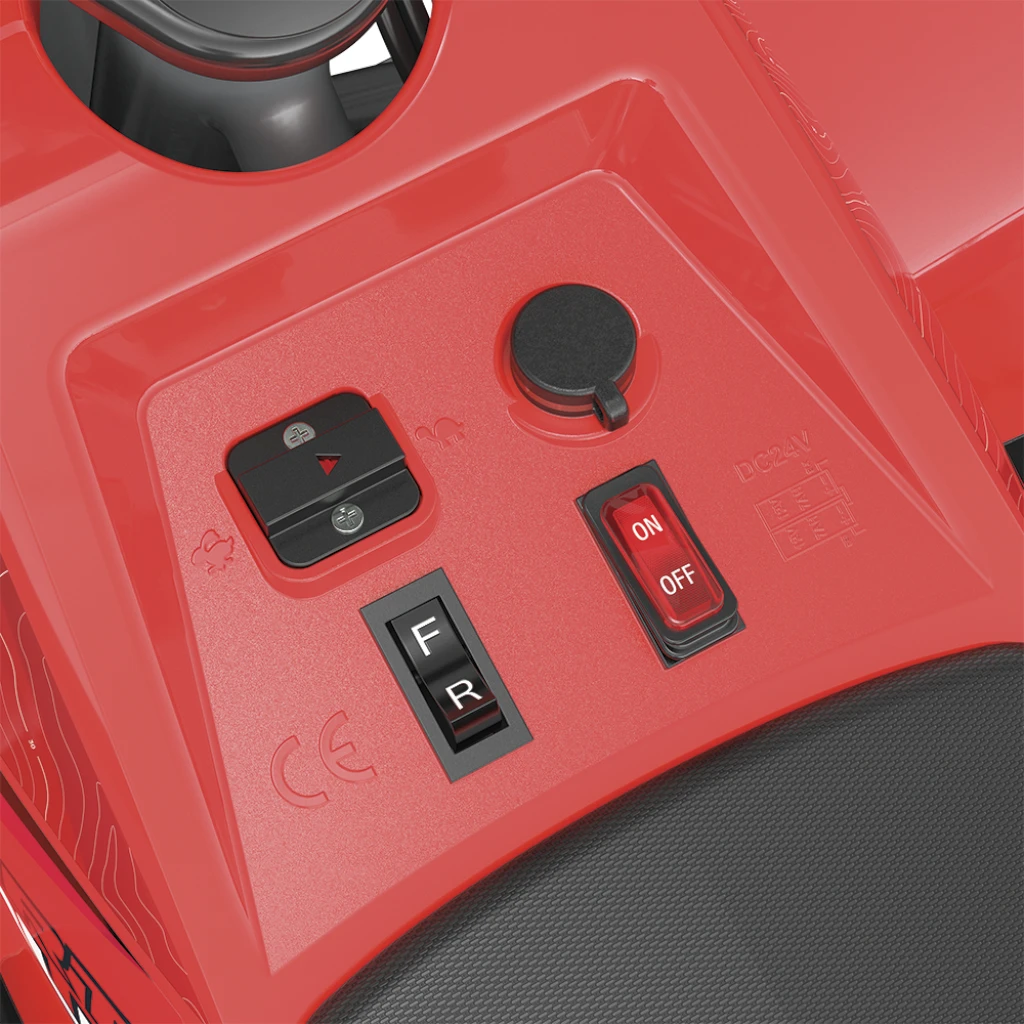 RAZOR DIRT QUAD ELECTRIC ATV — RED (13 KM/H, AGES 8+)