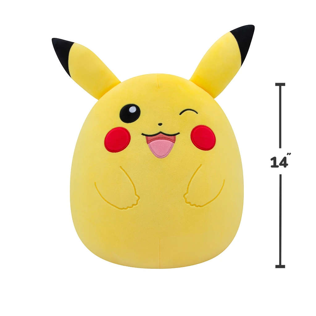 POKÉMON × SQUISHMALLOWS — WINKING PIKACHU 14-INCH PLUSH