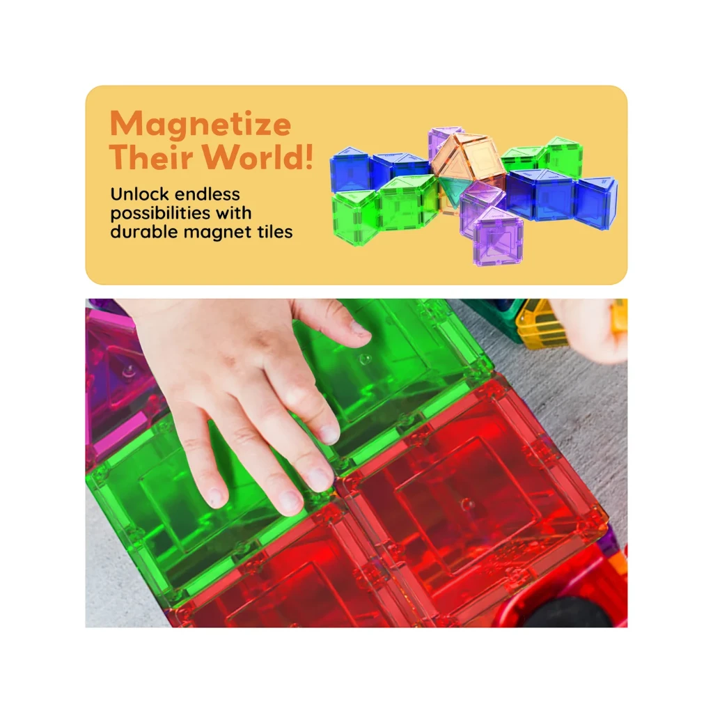 PICASSOTILES — 101-PIECE 3D MAGNETIC BUILDING BLOCK CLASSIC PLAYSET