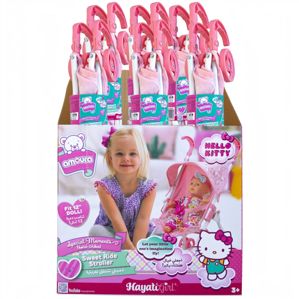 HELLO KITTY — AMOURA DOLL STROLLER (AGES 3+)