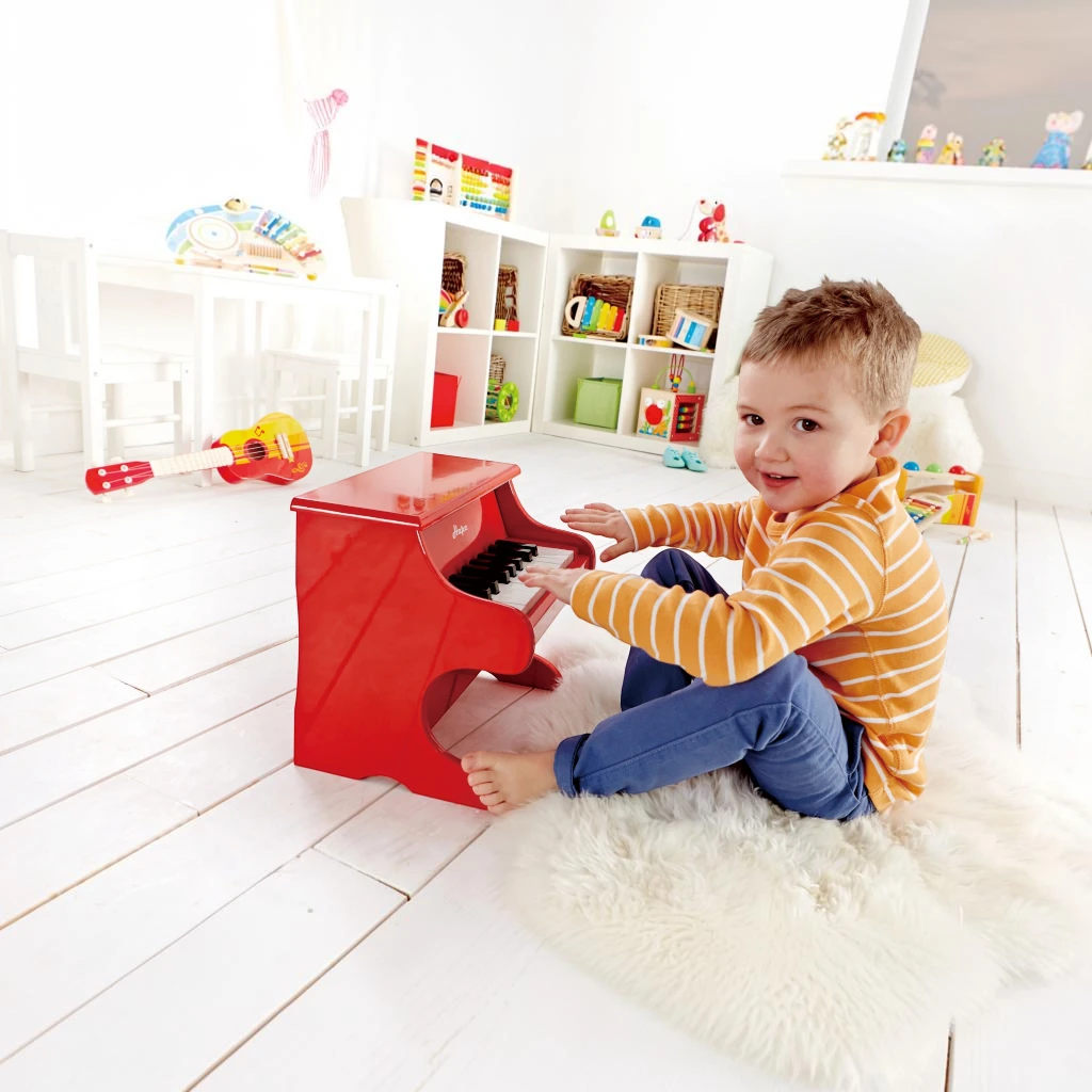 Hape Playful Piano – Wooden Toy Piano with 18 Keys