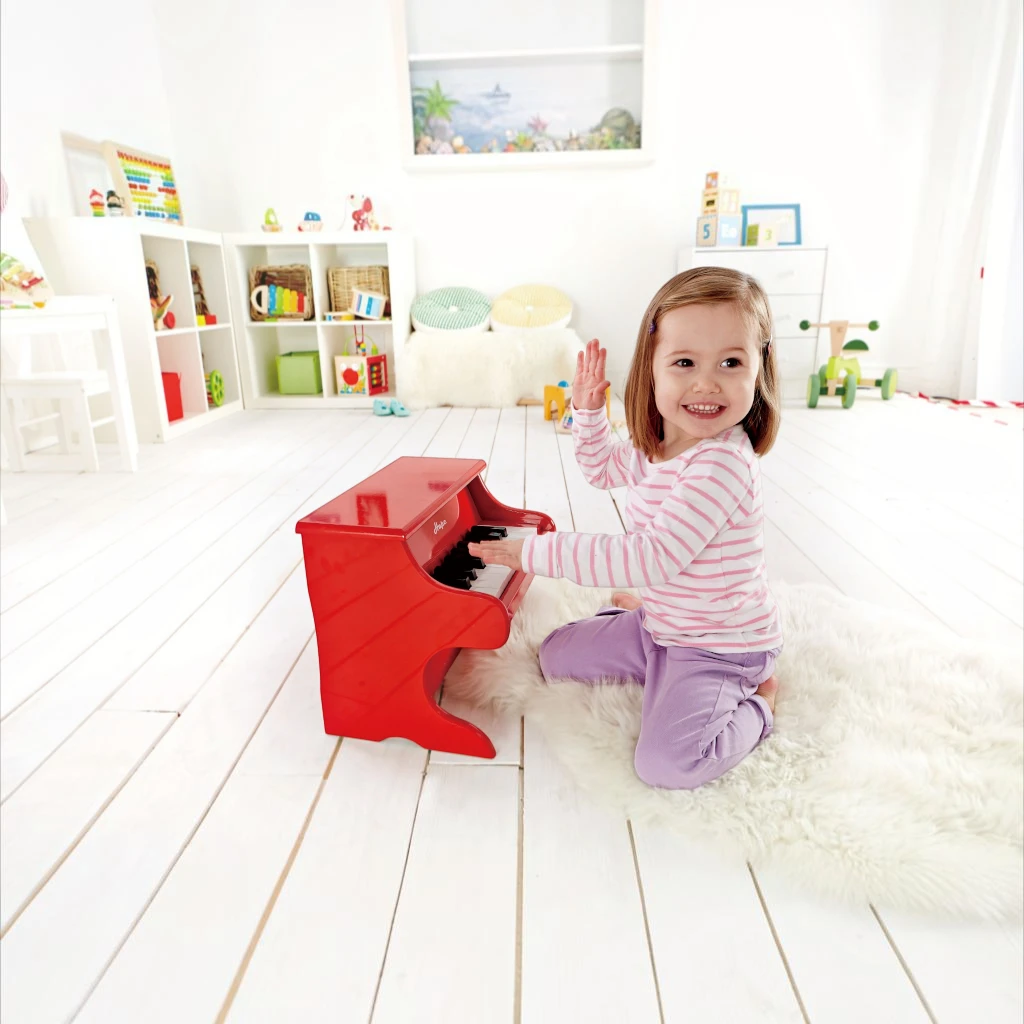 Hape Playful Piano – Wooden Toy Piano with 18 Keys