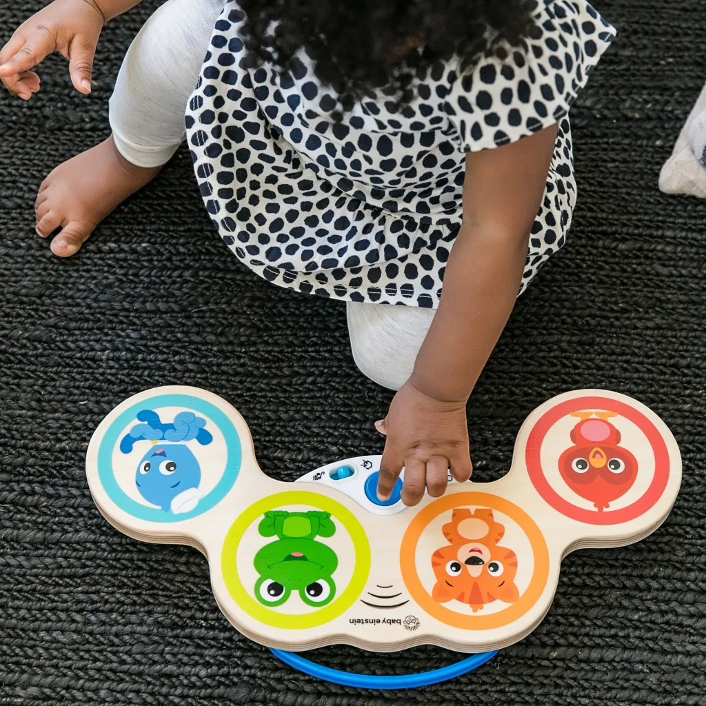 Baby Einstein × Hape Magic Touch Drums™ Wooden Musical Toy