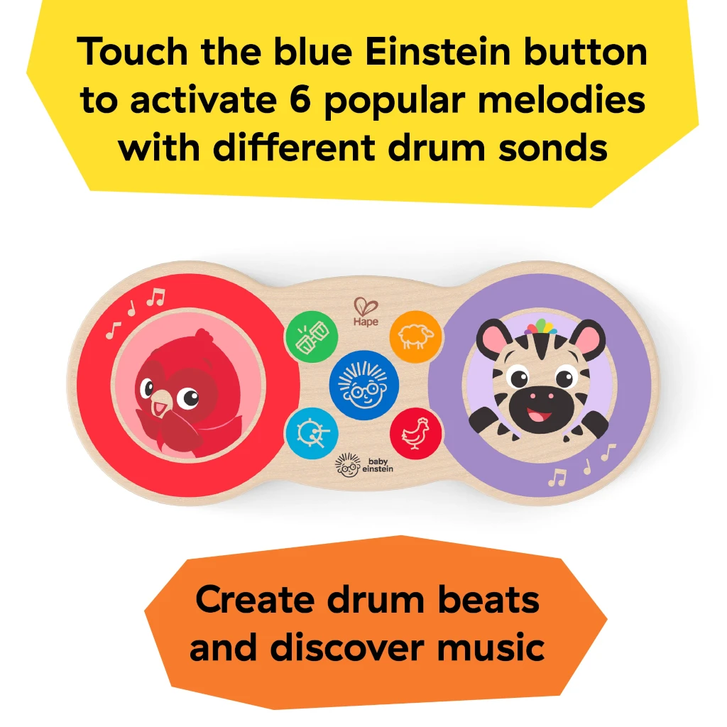 Baby Einstein × Hape Upbeat Tunes™ Magic Touch™ Drum