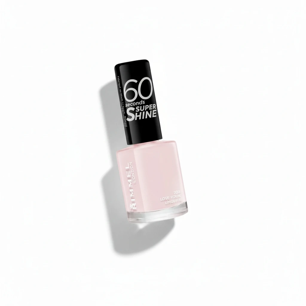 Rimmel London 60 Seconds Super Shine Nail Polish - 203 Lose Your Lingerie (8 ml)