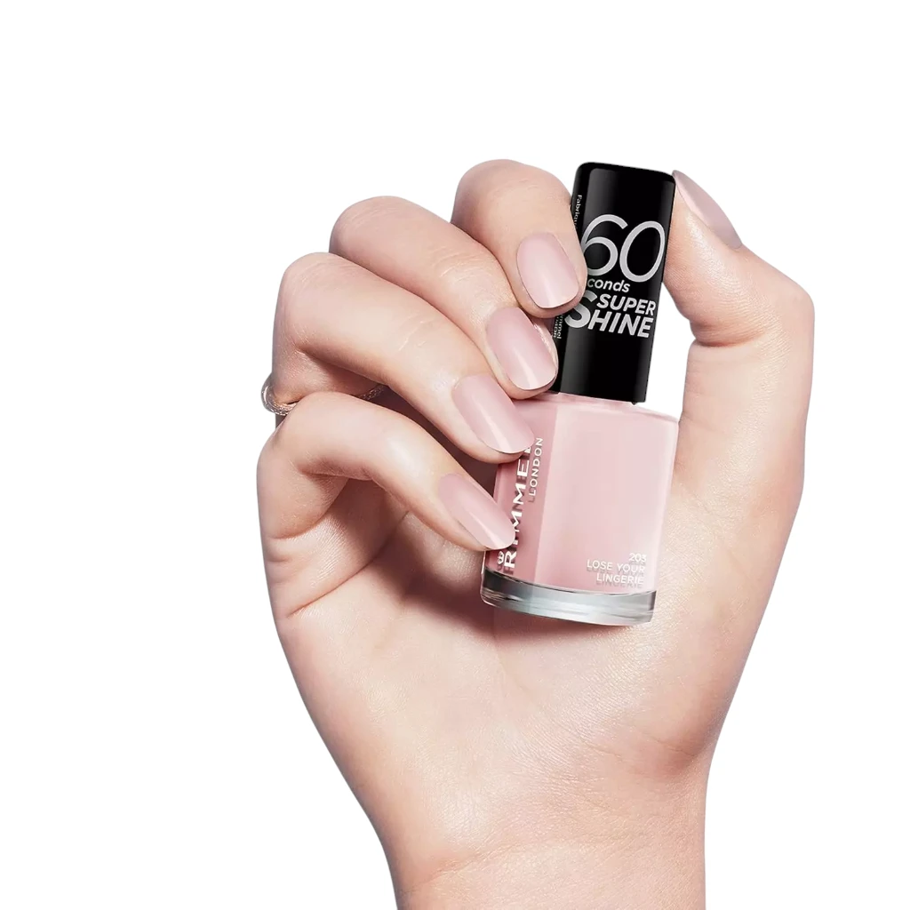 Rimmel London 60 Seconds Super Shine Nail Polish - 203 Lose Your Lingerie (8 ml)