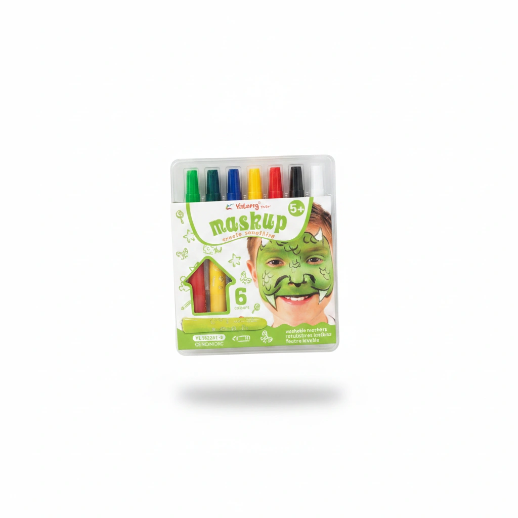 Yalong Maskup-Washable Marker 6*1Pkt (Green)