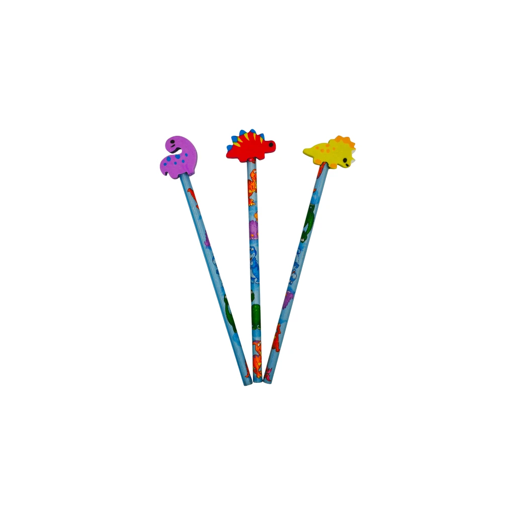 Pencil With Eraser 3 Pcs (02)
