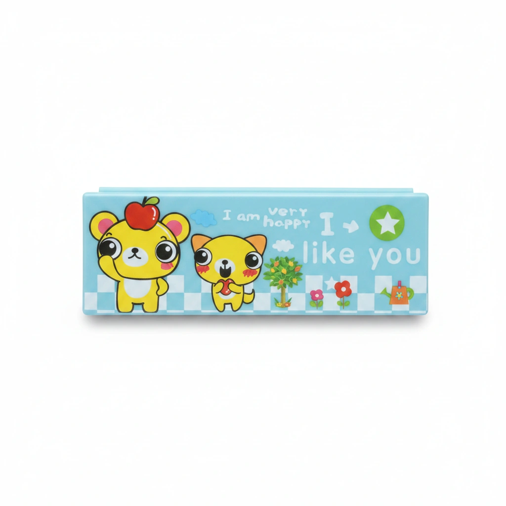 Demao Pencil Box 1Pc No: DMS027 (blue)