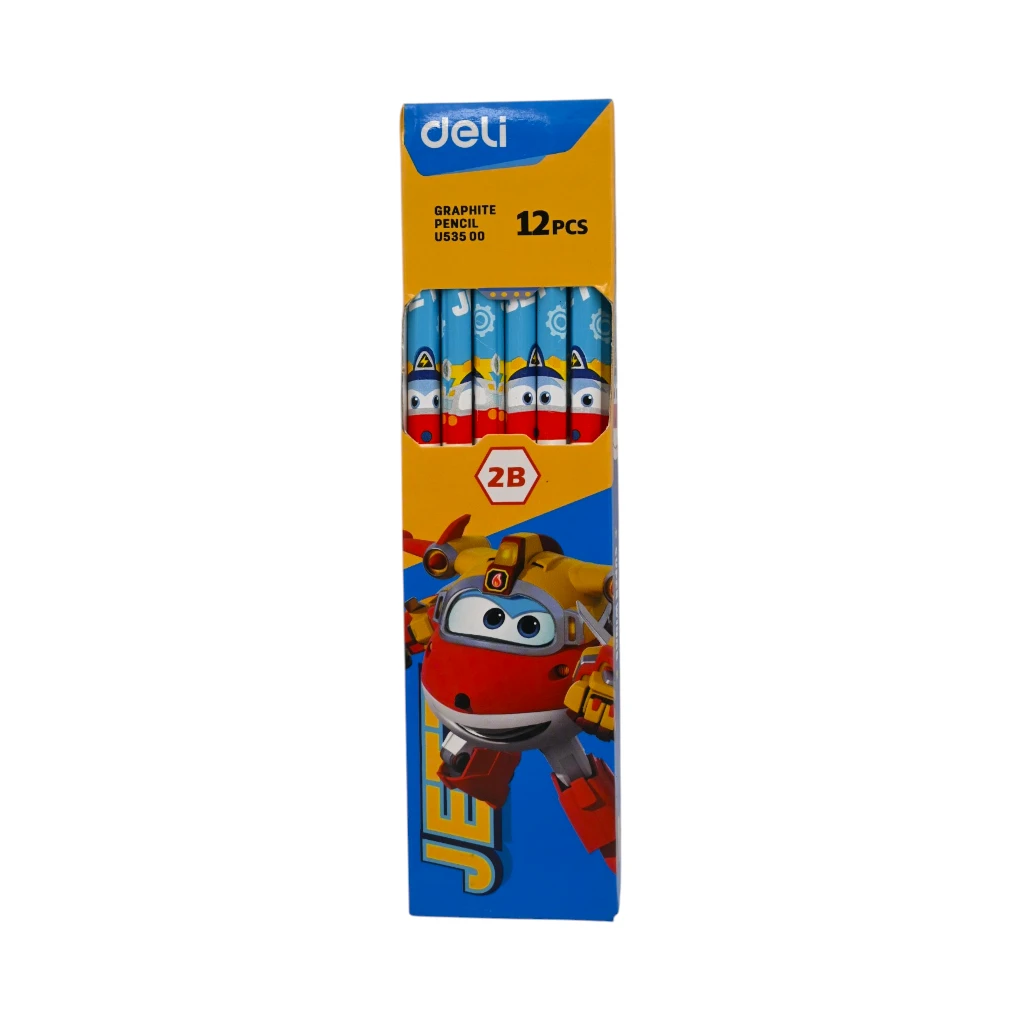 Deli 2B Super Wings Graphite Pencil 1Pkt (blue)