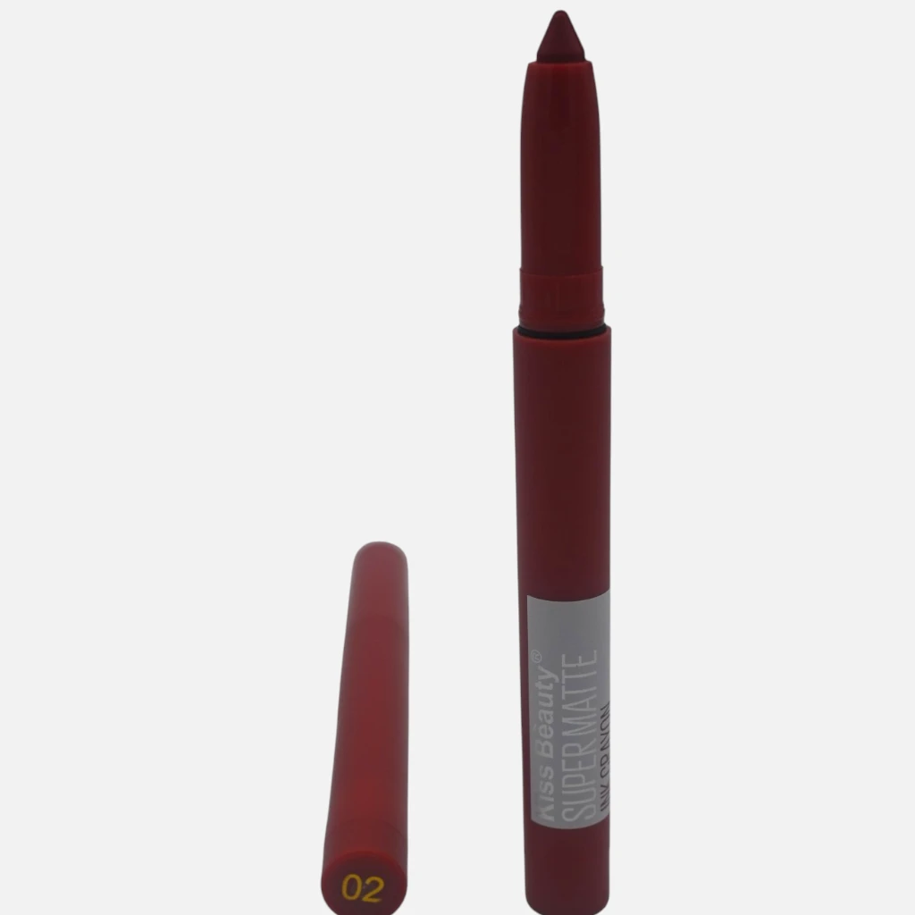 Kiss Beauty Lipstick Ink Crayon 1 pc (02-Teracota Brown)