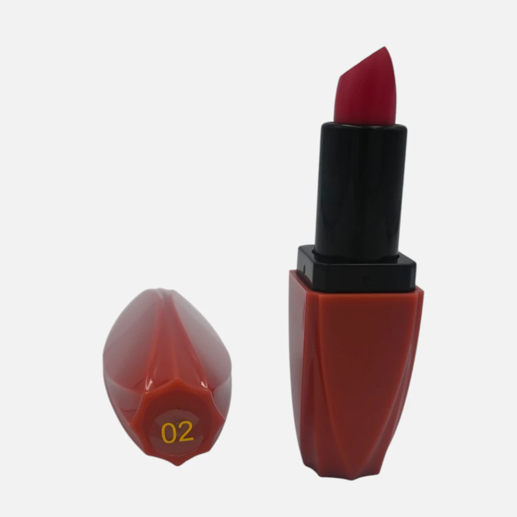 Kiss Beauty Fine Texture color Lipstick (02-Warm Coral)