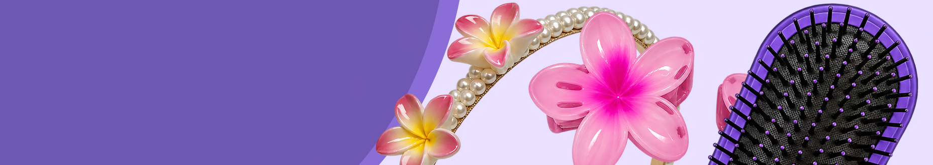 Hair clips, headbands, hairbrushes and accessories available online in Qatar