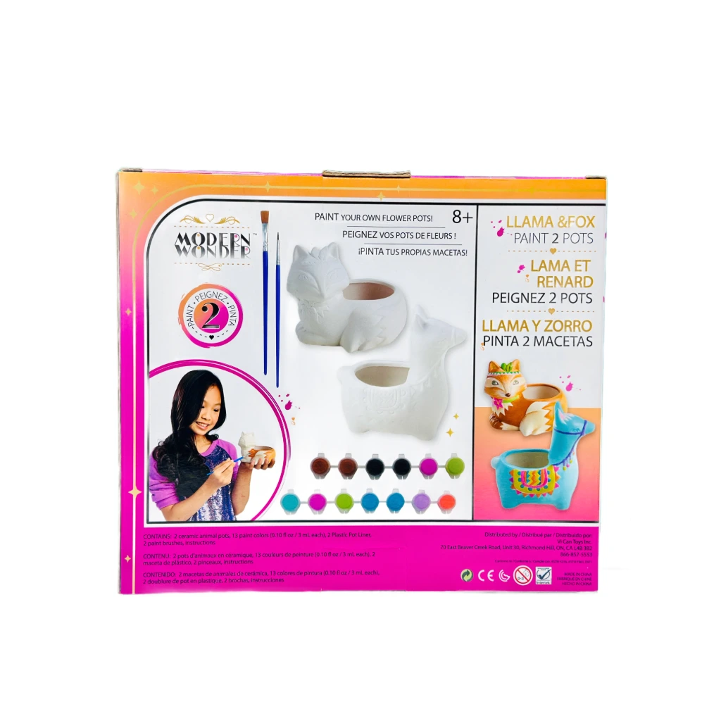 MODERN CERAMIC PAINTING SET 