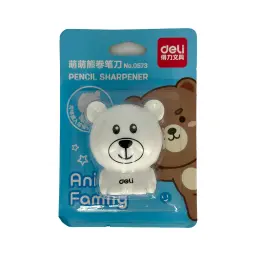 Deli Pencil Sharpener-Animal Family 1Pc