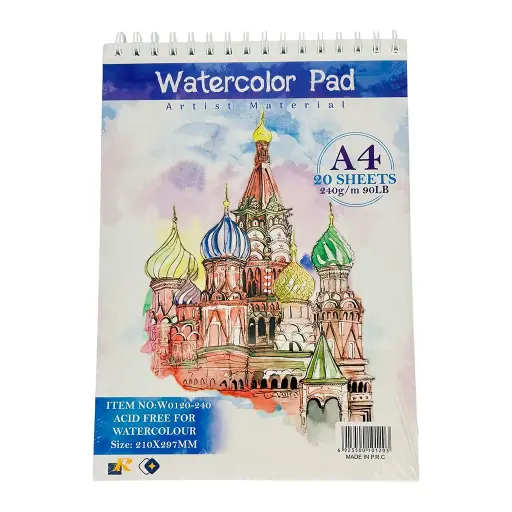 Watercolor Pad A4 240Gsm 20Sht