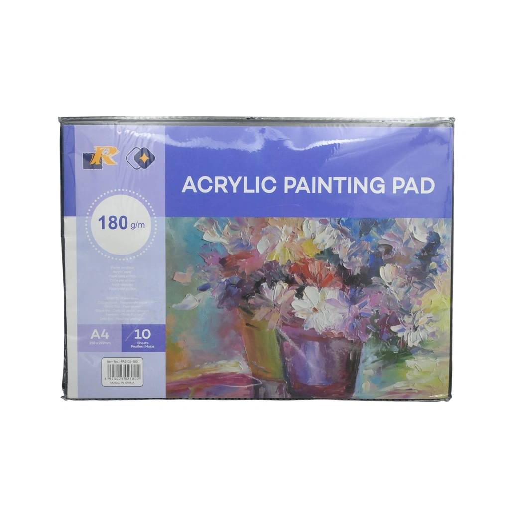  ACRYLIC PAINTING PAD A4 180G 10SHT 