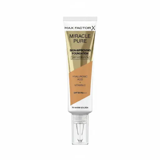 Max Factor Miracle Pure Foundation - 76 Warm Golden - 30ml