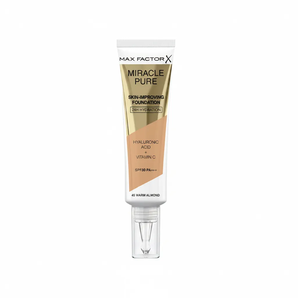 Max Factor Miracle Pure Foundation 45 - Warm Almond - 30ml