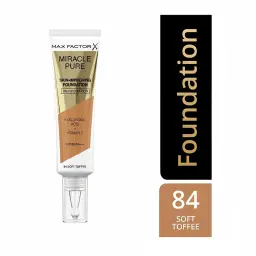 Max Factor Miracle Pure Skin-Improving Foundation – 84 Soft Toffee - 30ml