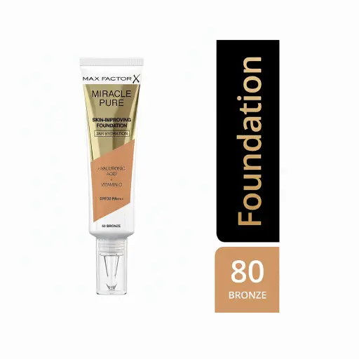 Max Factor Miracle Pure Skin-Improving Foundation 80 Fair - 30ml