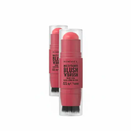 Rimmel London Multi-Tasker Blush ‘N’ Brush  - 150 Cherry On Point - 8g
