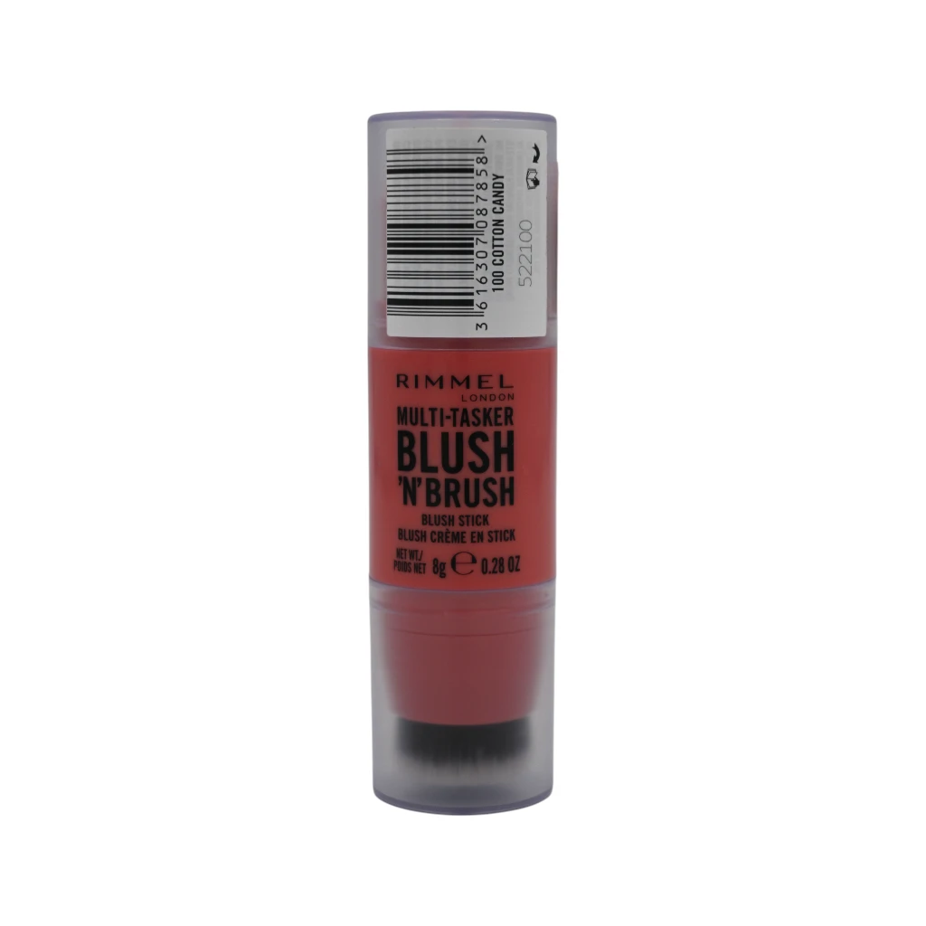 Rimmel London Multi-Tasker Blush ‘N’ Brush - 100 Cotton Candy - 8g