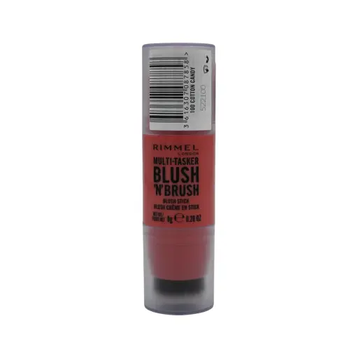 Rimmel London Multi-Tasker Blush ‘N’ Brush - 100 Cotton Candy - 8g