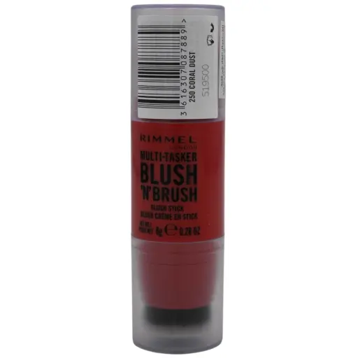 Rimmel London Multi-Tasker Blush ‘N’ Brush - 250 Coral Dust - 8g