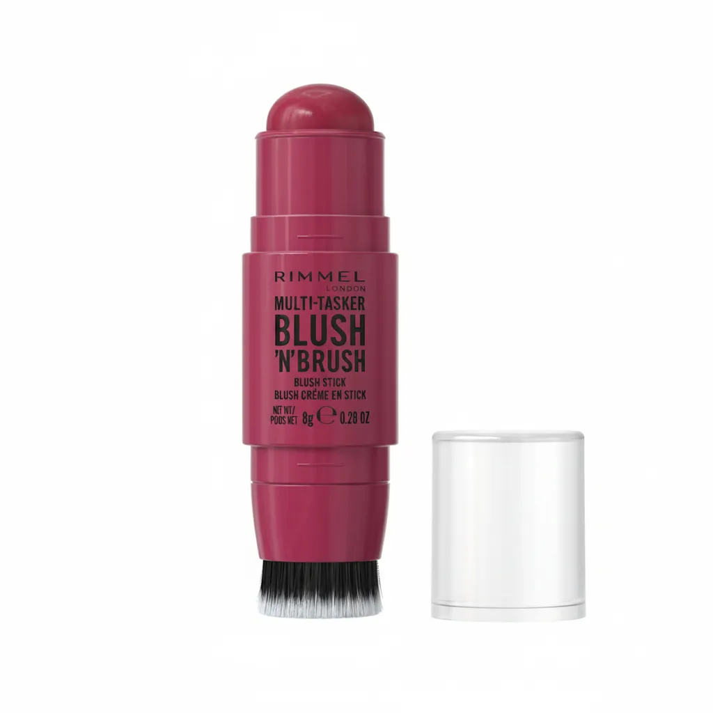 Rimmel London Multi-Tasker Blush ‘N’ Brush - 200 Fushia Glam - 8g