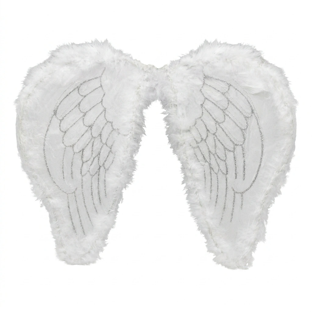 Angel Wings white / Glitter 1PC NO: PS010