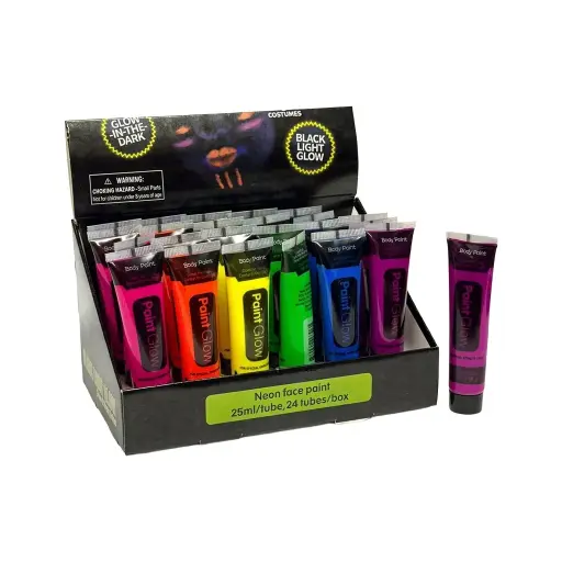 Black Light Glow Body Paint Tube 25 ML 1PC