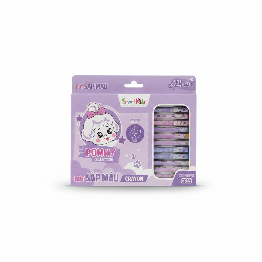 Smart Kids Pommy Crayons 24Pcs