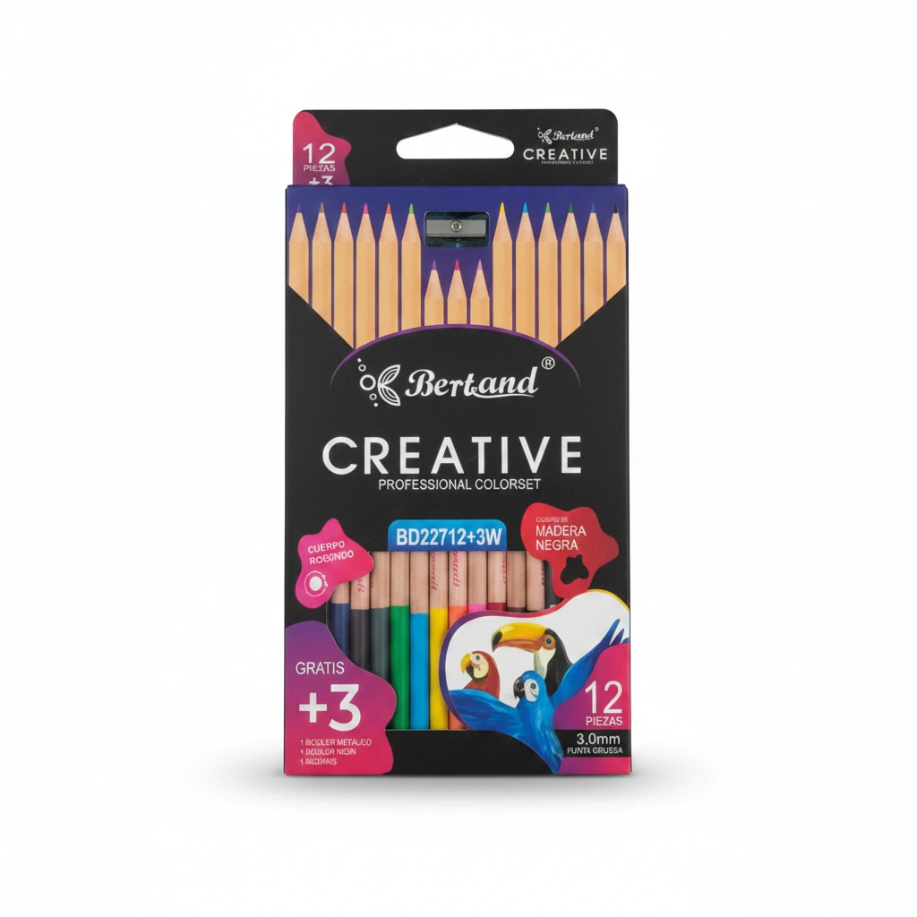 Bertand Creative Color Pencil 12Pcs*1Pk