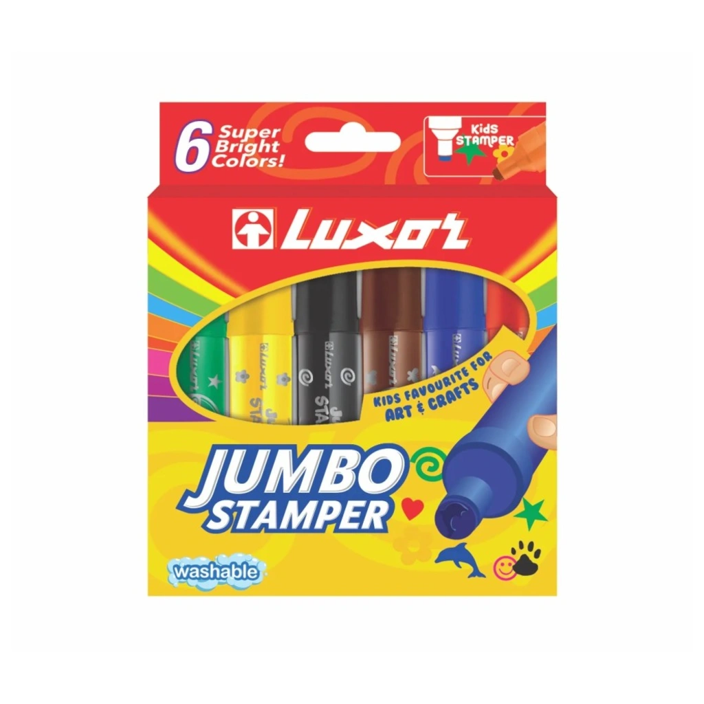 Luxor Jumbo Stamper Colours 6Pc Pck