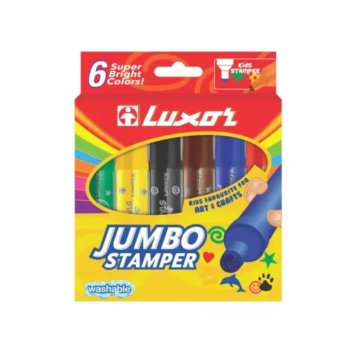 Luxor Jumbo Stamper Colours 6Pc Pck