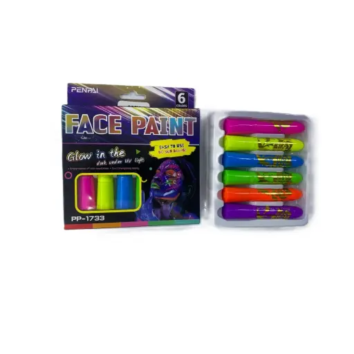 Penpai Fluorescent Face Paint 6 Shades*1Pkt