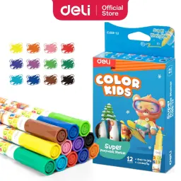 Deli Super Washable Marker 12pcs*1Pkt